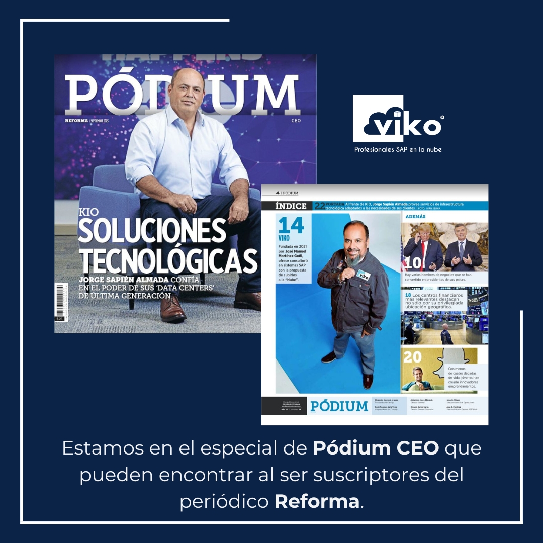 Pódium CEO del periódico Reforma