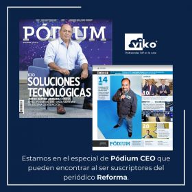 Pódium CEO del periódico Reforma